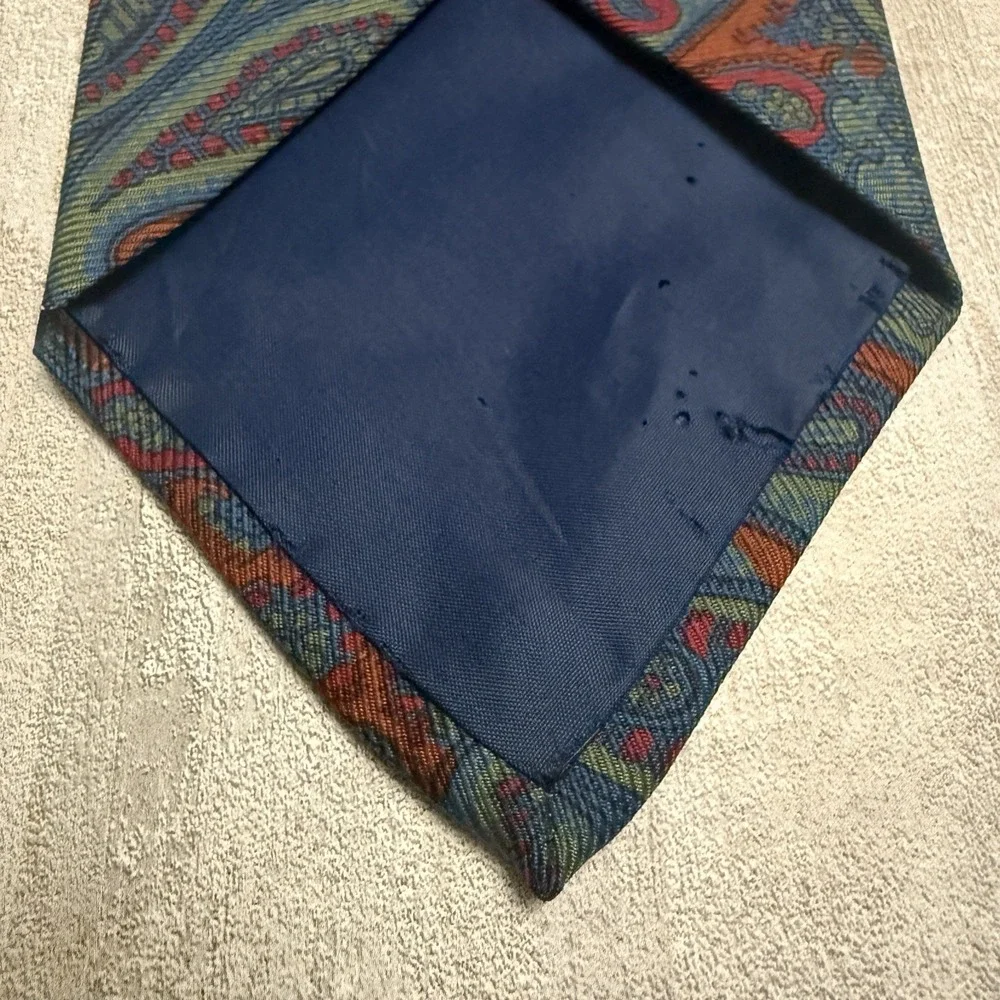 Vintage Polo Ralph Lauren Men's Tie 100% Silk Paisley‎ Made in England NEW